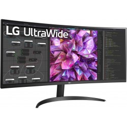 LG 34WQ60C-B.AMA Curved UltraWide Monitor QHD IPS Display, Gaming Monitor