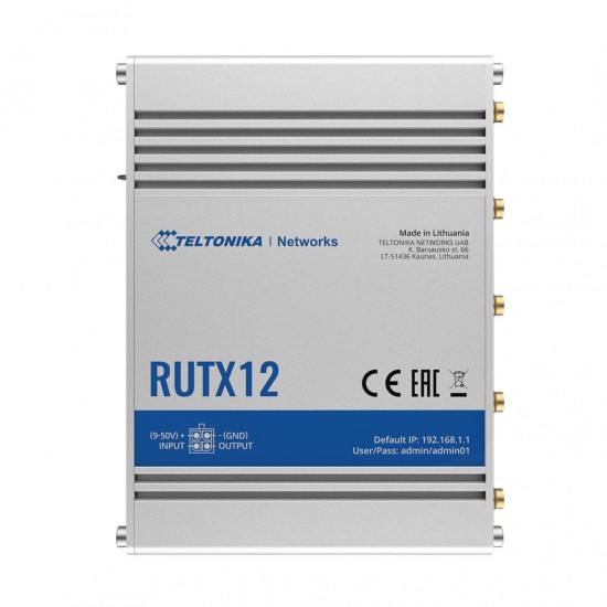 Teltonika RUTX12 Dual LTE Cat6 Router - Teltonika Dubai UAE