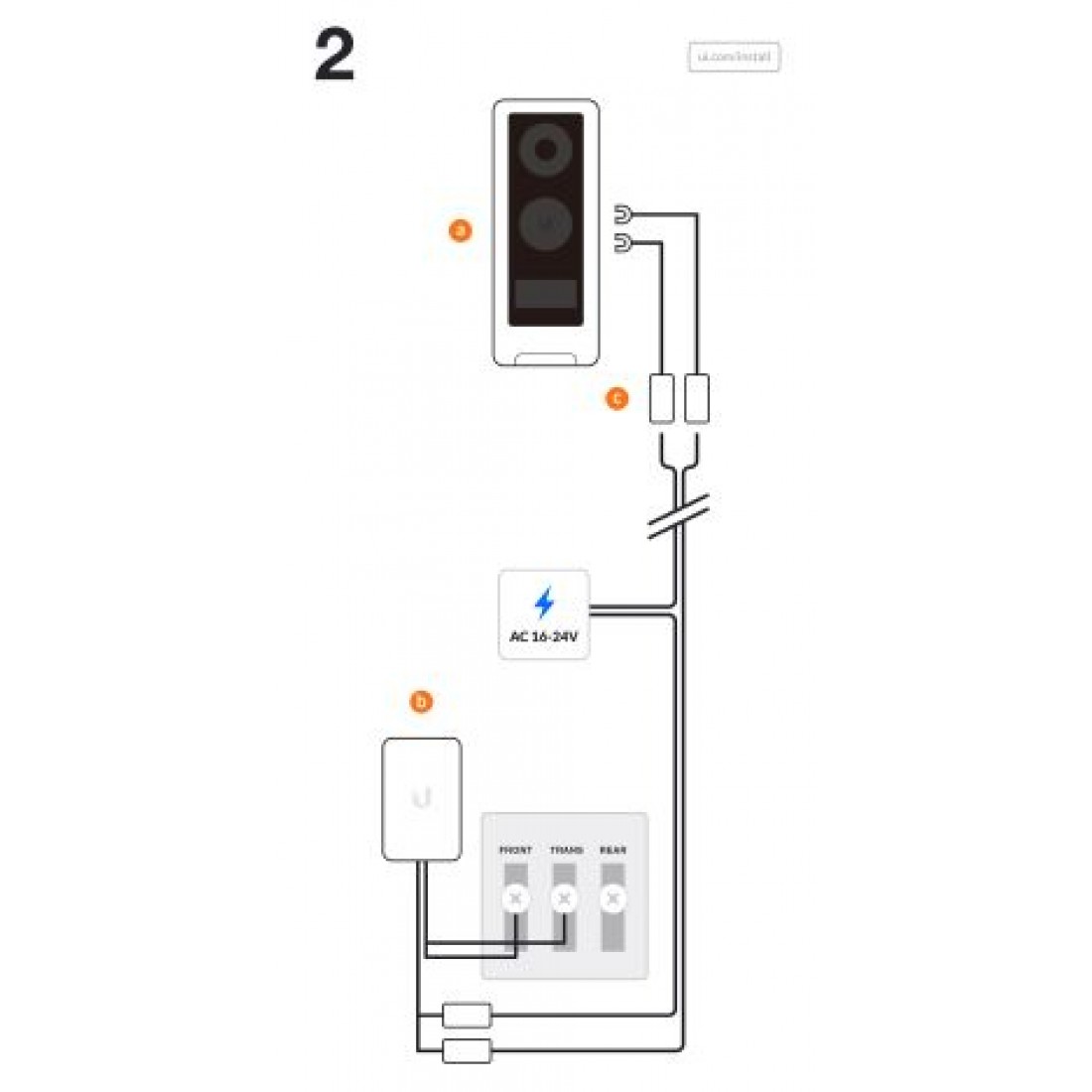 Ubiquiti Door Bill G4 Configuratio with Electric Door Bell Chime Distributor Ubiquiti Dubai