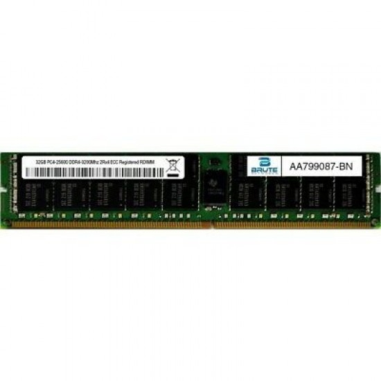 Dell Compatible 32GB PC4-25600 DDR4-3200Mhz 2Rx4 1.2v RDIMM